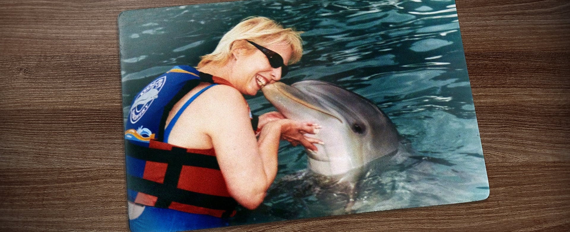 Teresa with Dolphin 